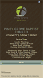 Mobile Screenshot of pineygrovebaptistchurchnc.com